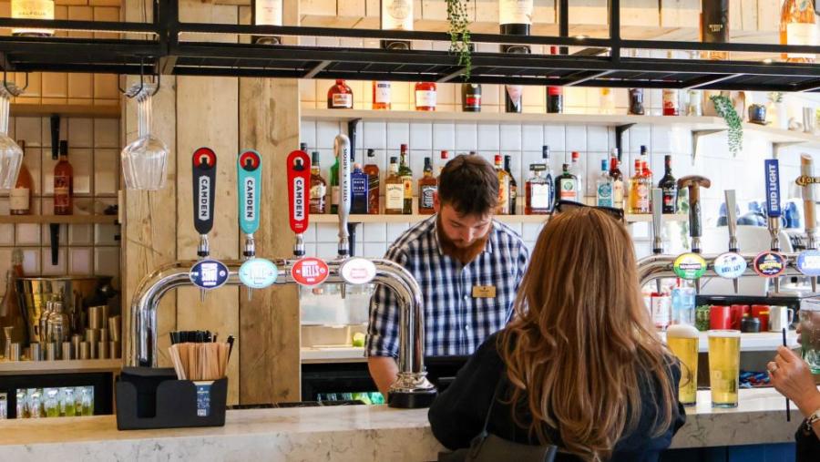bar at at hoburne park near christchurch