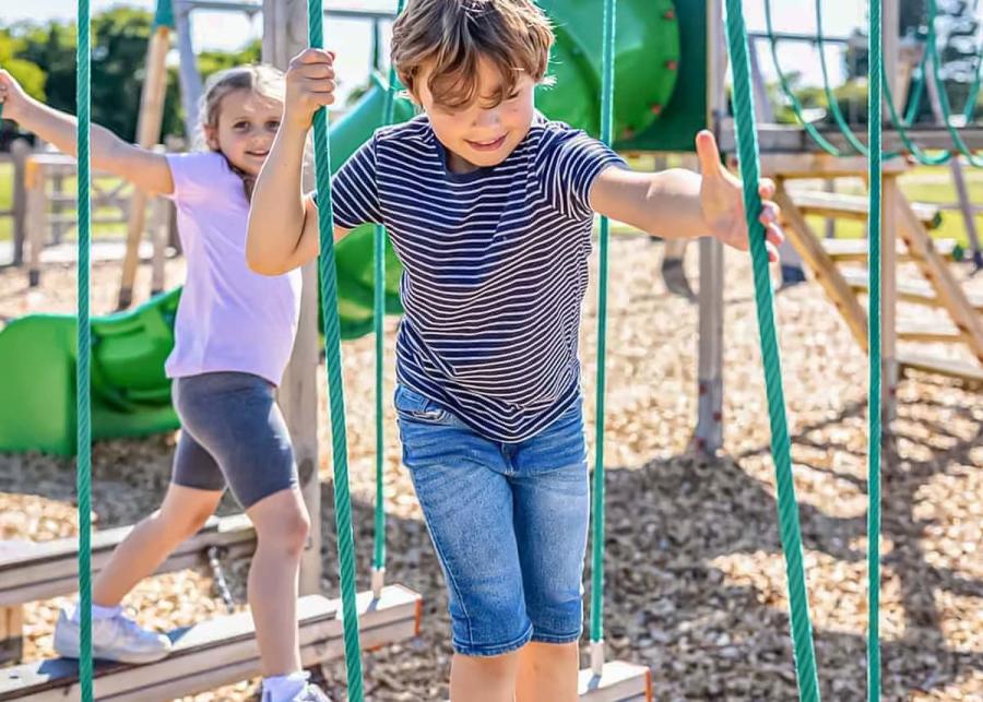 childrens play area at seal bay holiday park near chichester