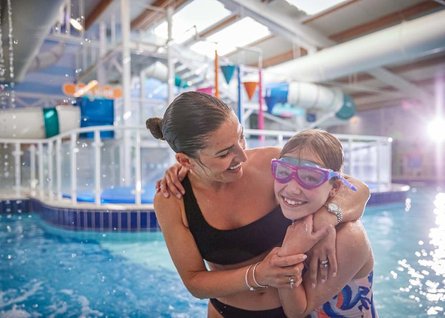 indoor pool at seal bay holiday park near chichester