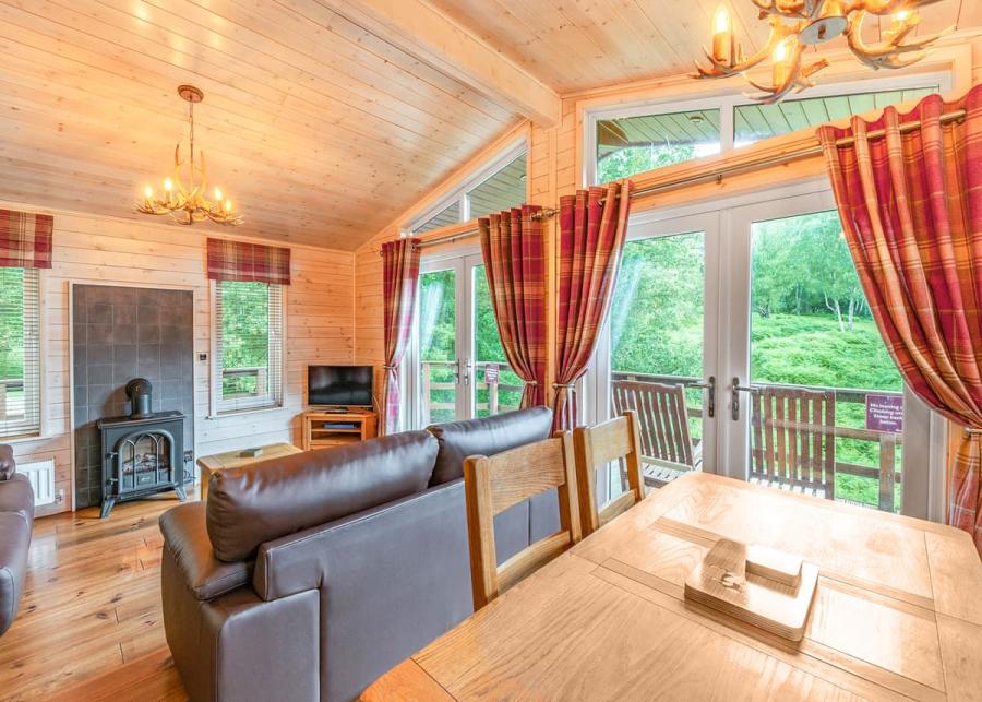 lodge interior at silver trees holiday park