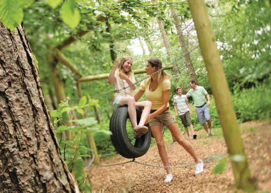 play area at swandown lodges in chard