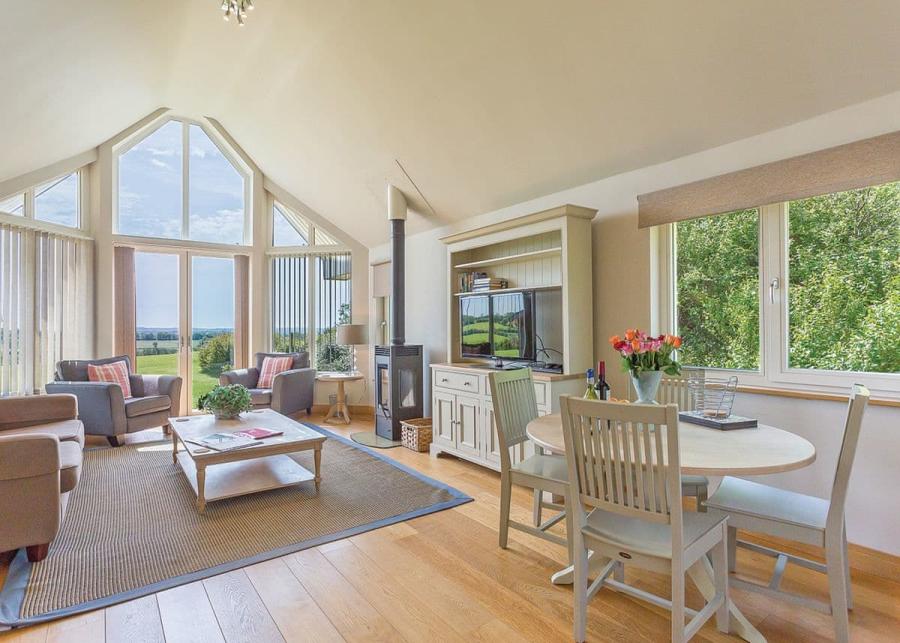 modern lodge interiors at swandown lodges in chard