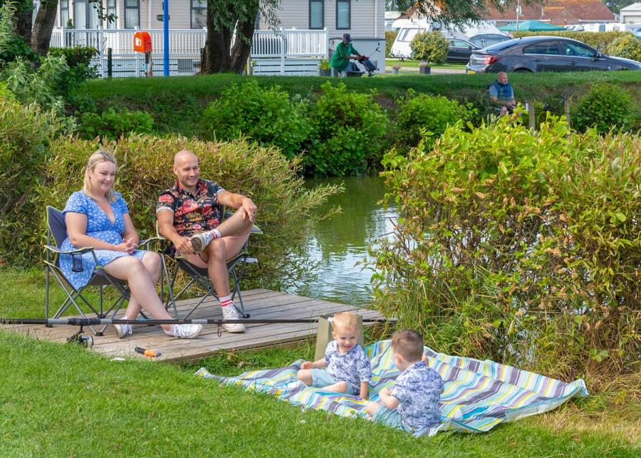 fishing at unity beach holiday park in brean