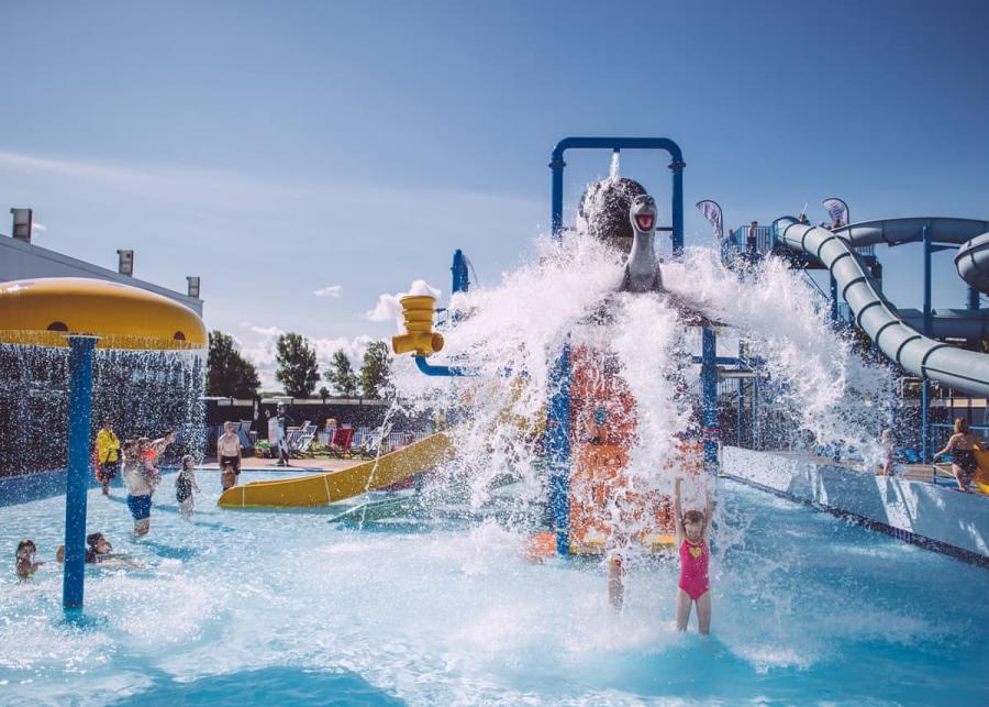 water slides at unity beach holiday park in brean