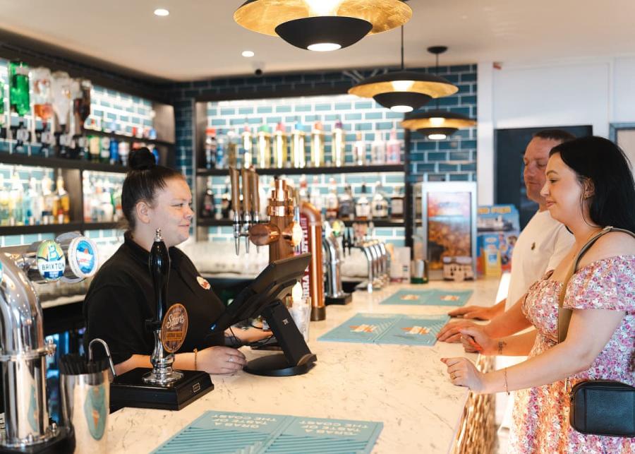 bar at unity beach holiday park in brean
