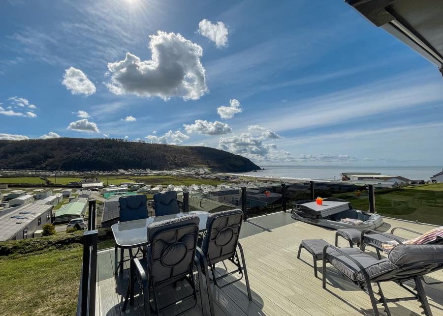 beach views at aber bay holiday park near aberystwyth
