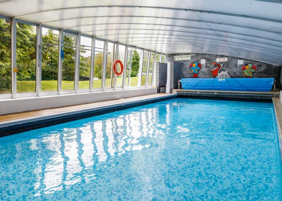 indoor pool at brecon beacons resort near breacon beacons national park