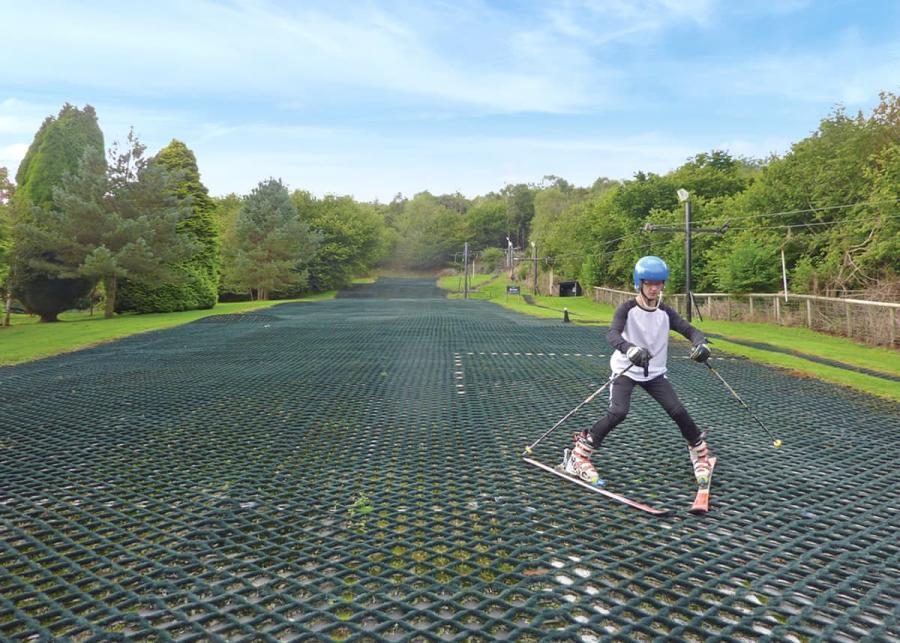 dry ski slope at brecon beacons resort near breacon beacons national park