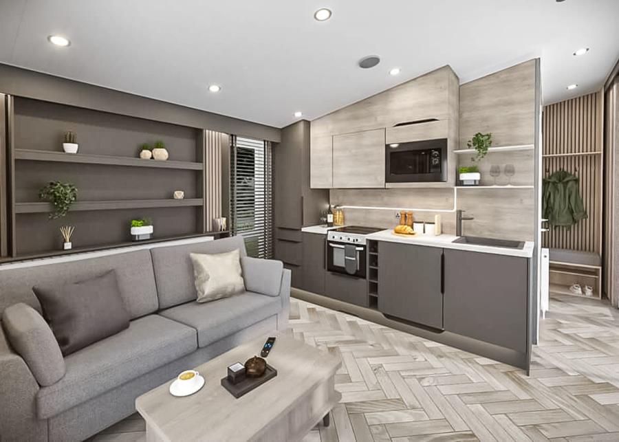 open plan living at burtree lakes holiday park in bedale