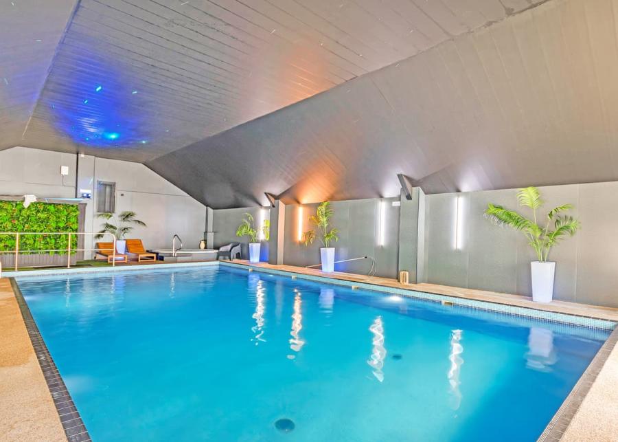 indoor pool at cenarth falls resort in newcastle emlyn