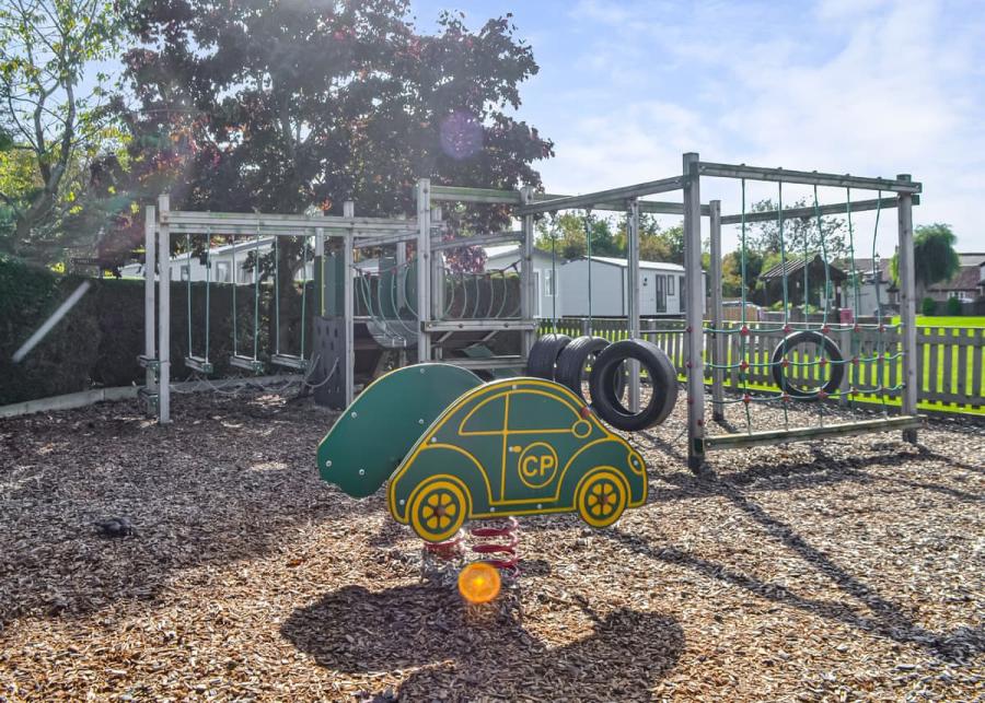 playground at the cottages at orchard farm in yorkshire