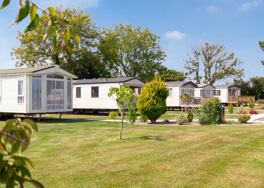 caravans at croft country park near narberth 
