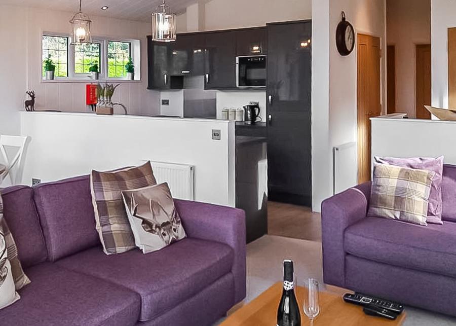 open plan lodge at croft park lodges near beverley