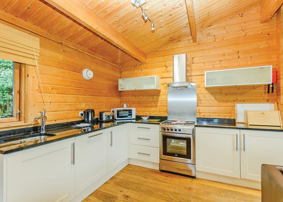 large lodge kitchen at dacre lakeside park 