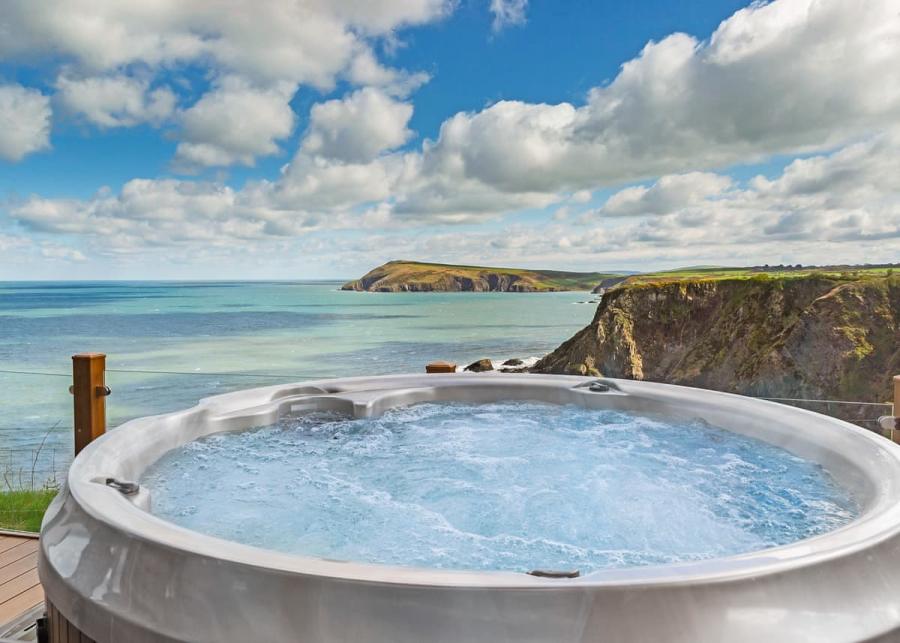 hot tub breaks at fishguard bay resort in pembrokeshire