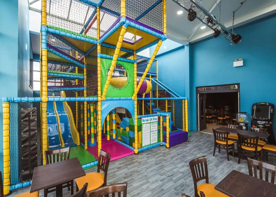 play area at golden gate holiday centre in towyn