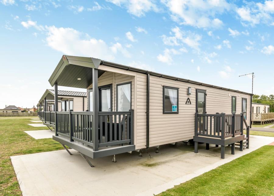 private decking at hornsea leisure park in hornsea