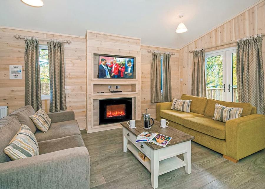 sitting area at jamies cragg holiday park in york