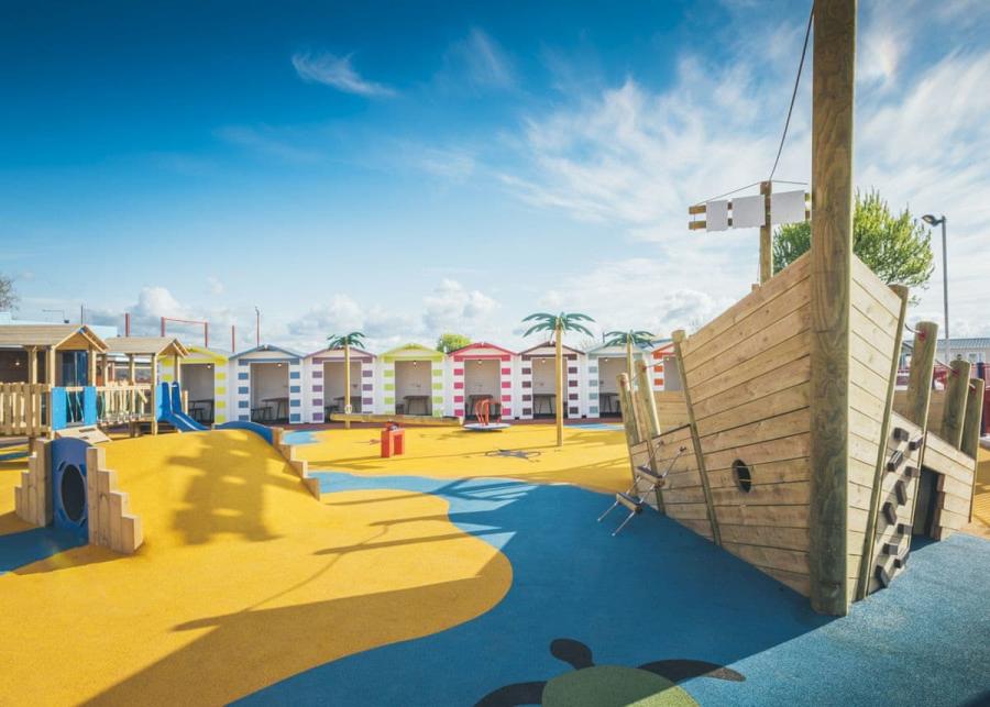 splash area at marine holiday park in rhyl