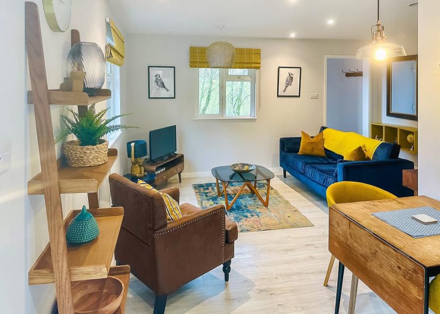 living room at pant wilkin lodges and equestrian centre in cowbridge