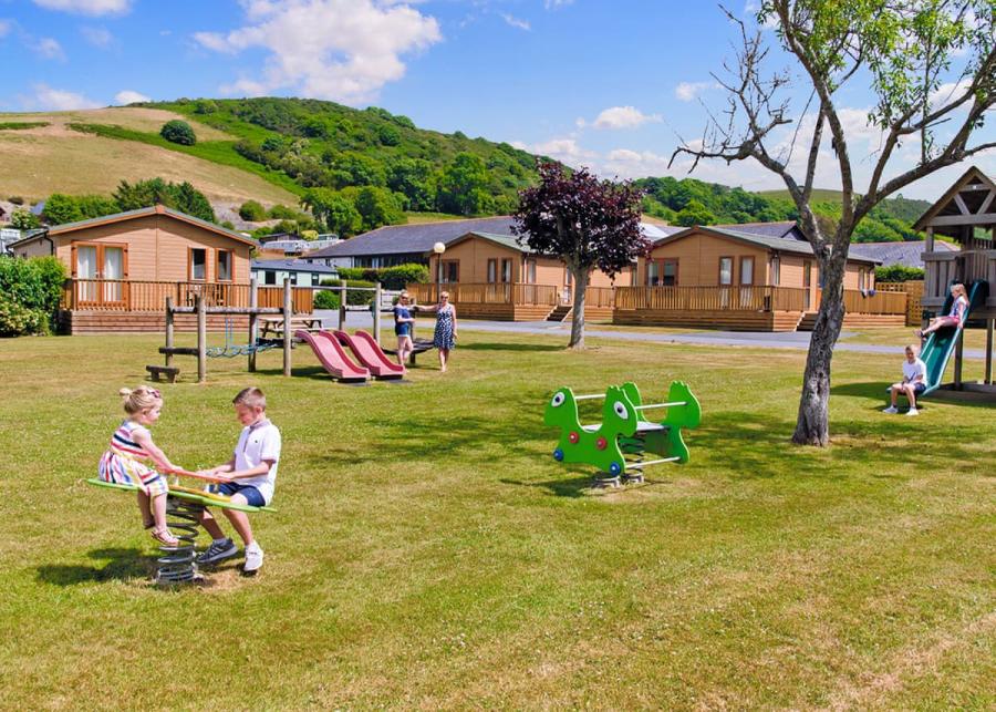 play area at golf at penrhos holiday park 