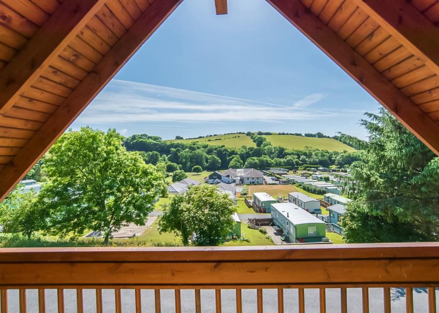 lodge view at penrhos holiday park near aberystwyth