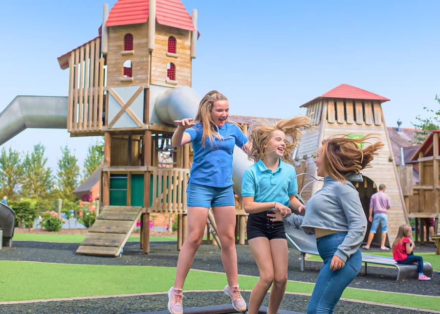 play area at plassey holiday park in eyton