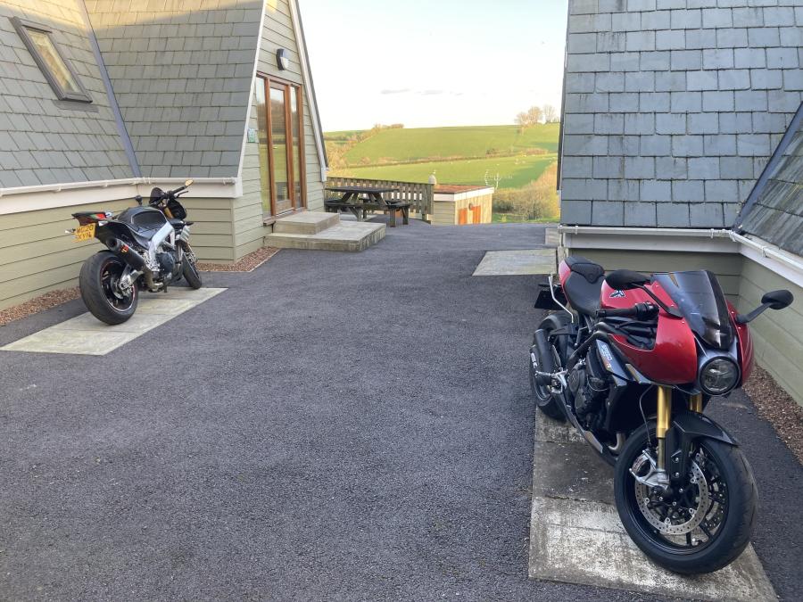 pods for biking holidays in North Devon