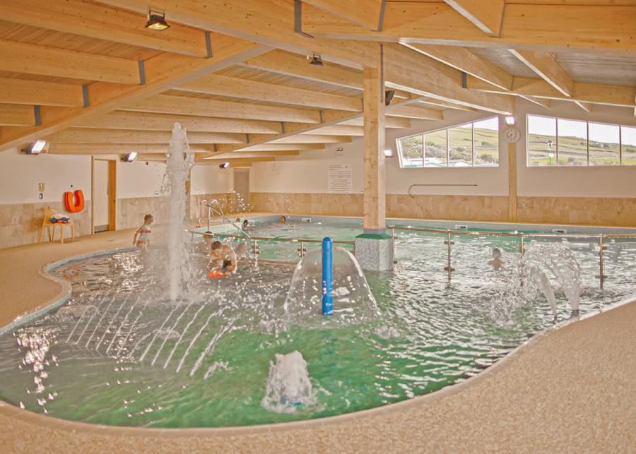 indoor pool at sunbeach holiday park at llwyngwril