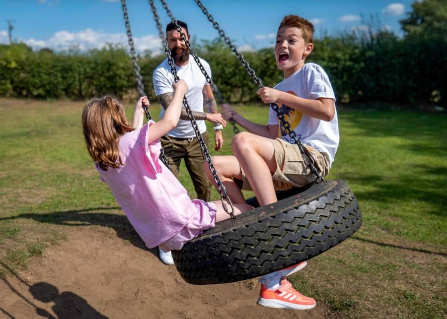 play area at white rose holiday park in yorkshire