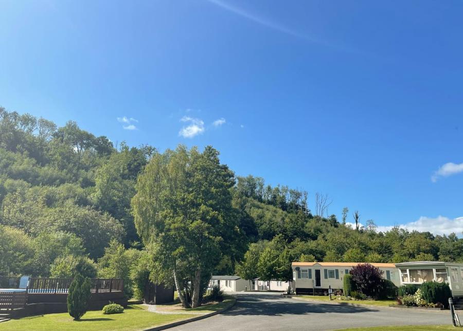 park setting at aberdwylan holiday park near abercych