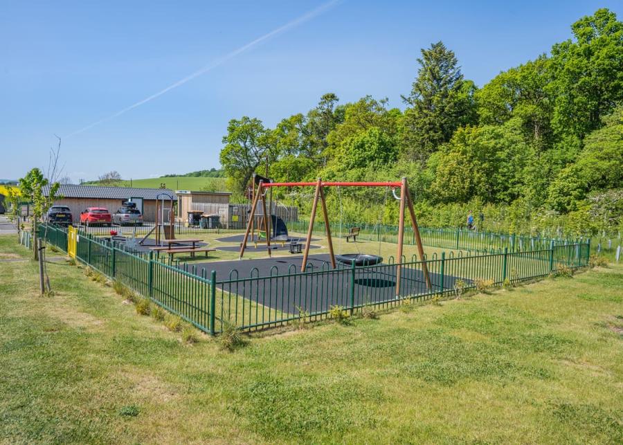 childrens play park at coldstream holiday park in coldstream scottish borders