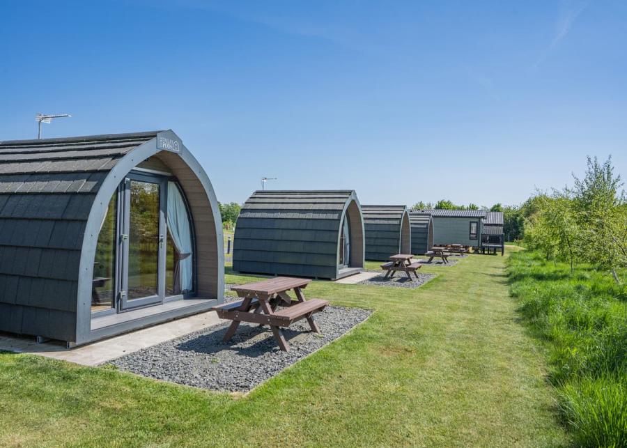 glamping pods at coldstream holiday park in coldstream