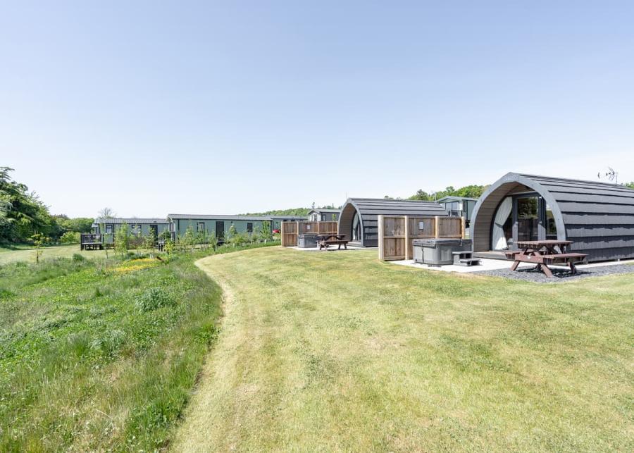 pods at coldstream holiday park in coldstream