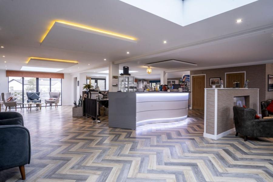 inside the reception are at Crofthead Holiday Park