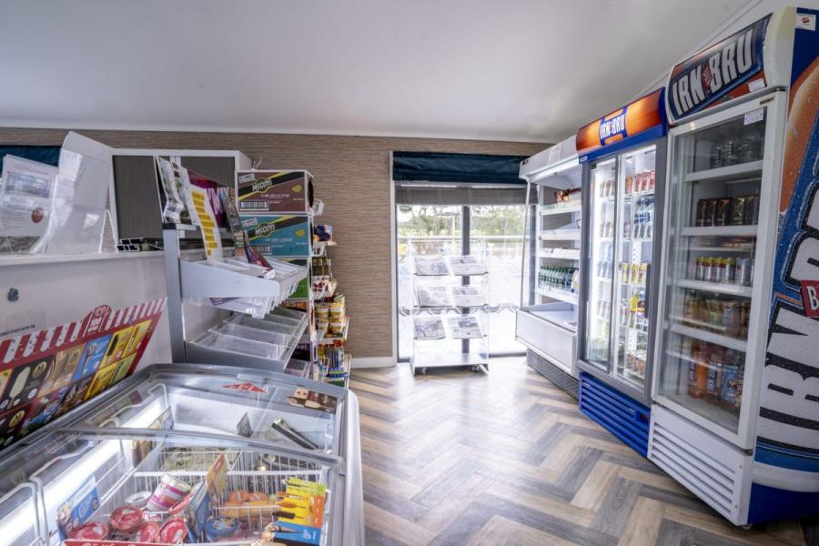 the shop at Crofthead Holiday Park near Ayr