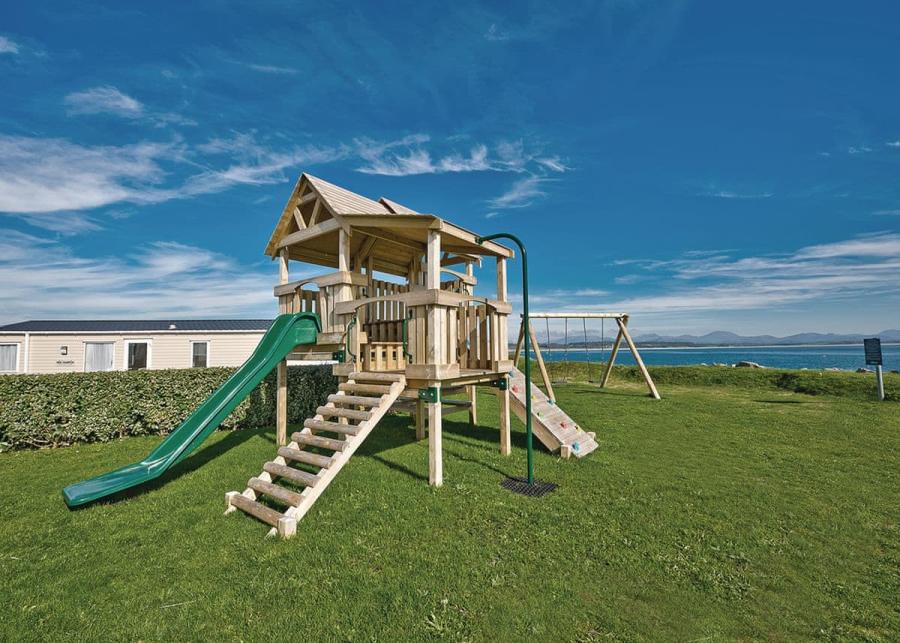 kids play area at gimblet rock holiday park in pwllheli