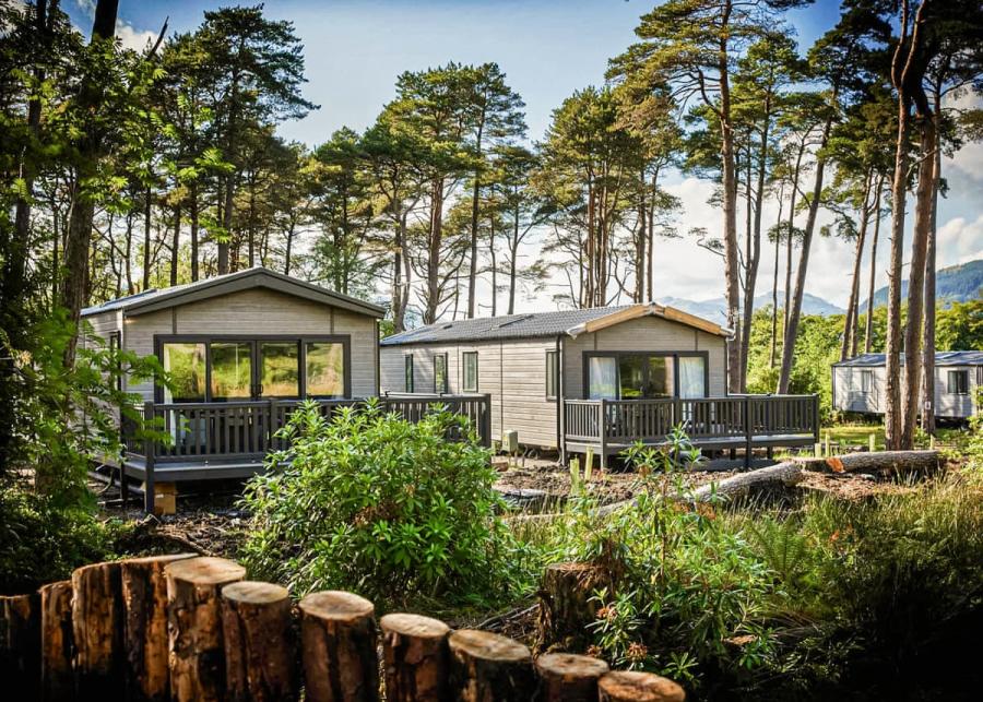 holiday lodges at hunters quay holiday park in the southern highlands