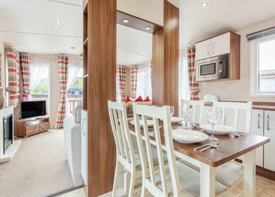 lodge interior at loch ness highland resort in fort augustus