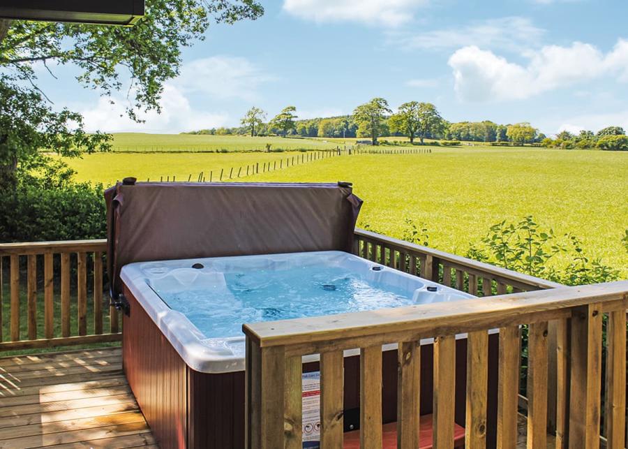 hot tub holidays at mouswald lodge holiday park in dumfries