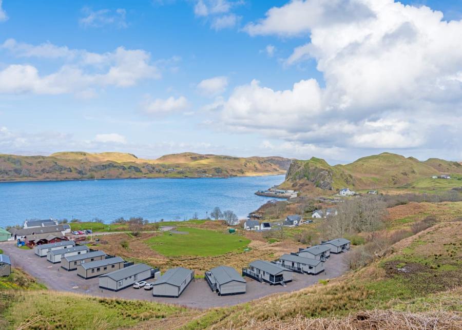 park setting at oban holiday park in oban