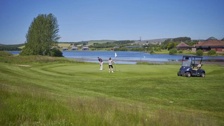 the golf course at Piperdam