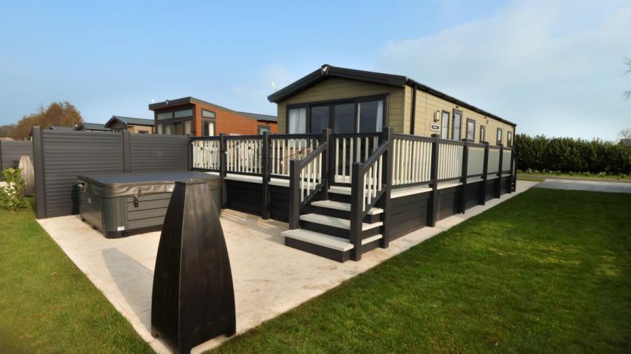 luyxury modern caravans at Riverside Holiday Park