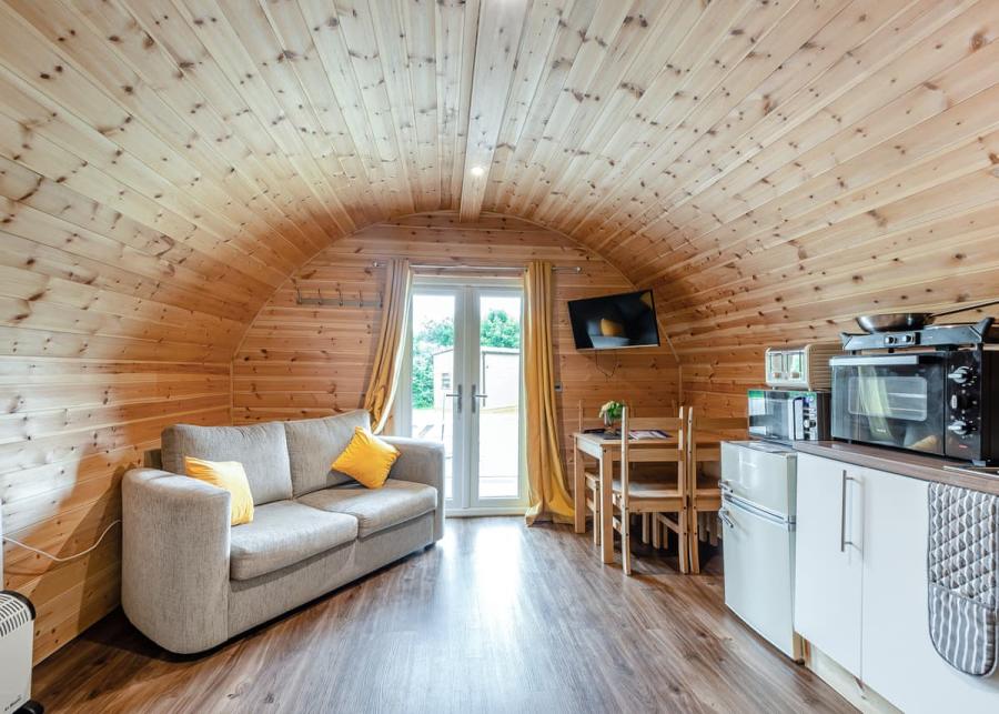 pod at riverview holiday park in newcastleton on the scottish borders