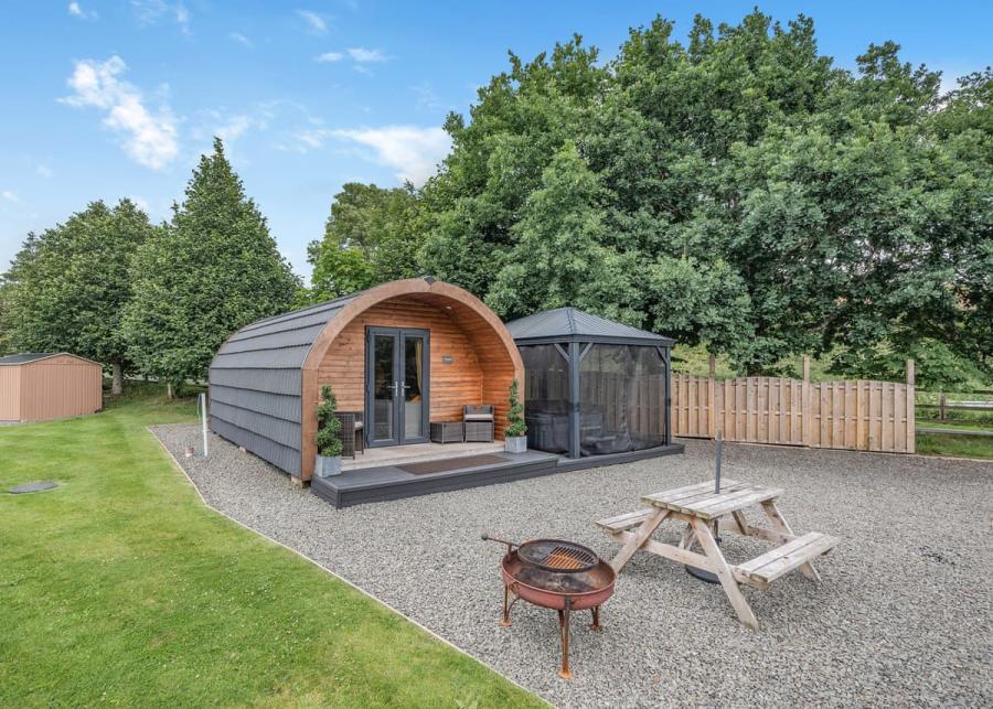 glamping pods at riverview holiday park in newcastleton