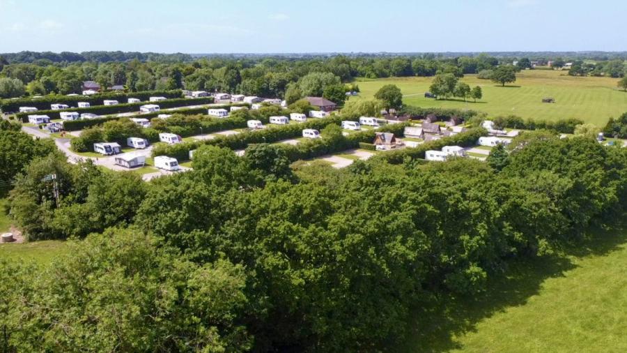 Royal Umpire Holiday Park in a wooded setting in Lancashire