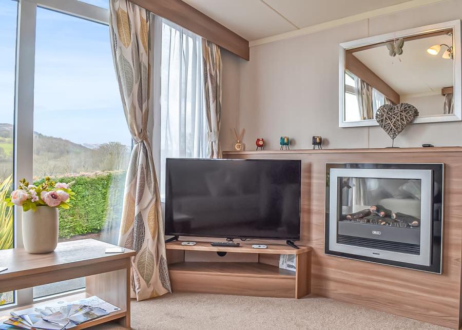 caravans with a view at tan-y-fron holiday park in dolgellau