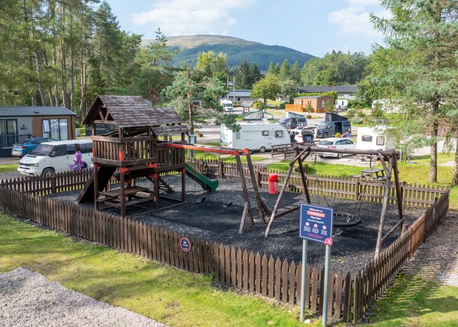 kids park at tyndrum holiday park in tyndrum