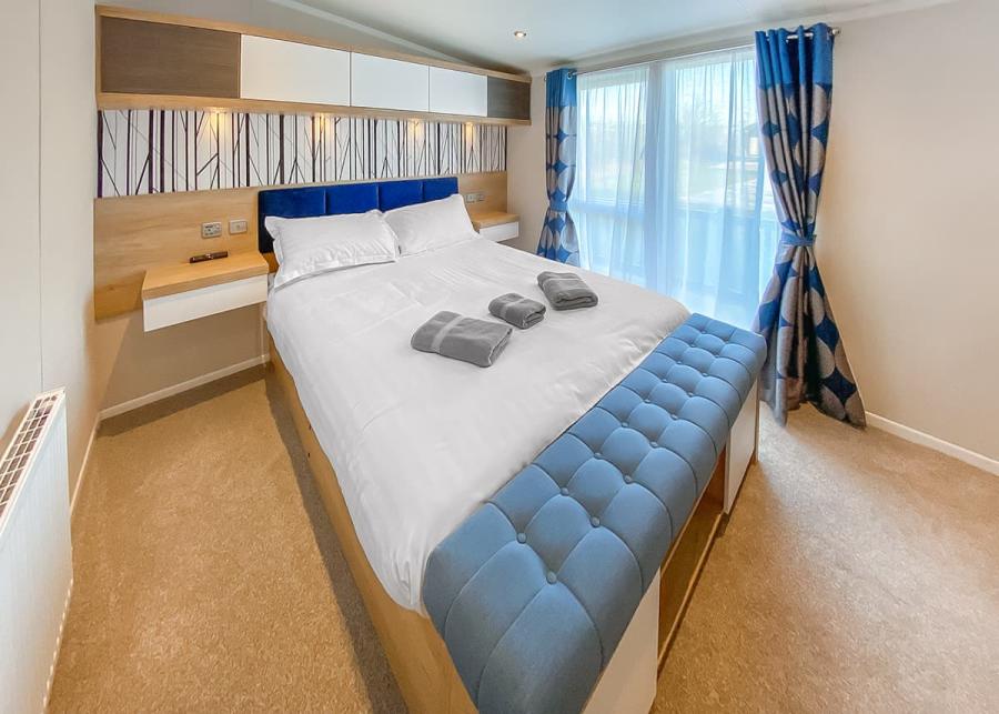 double bedroom at westlands country park in dumfries and galloway