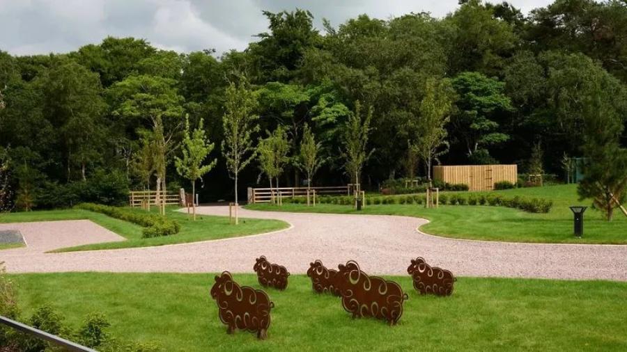 the holiuday park grounds at Whitbarrow